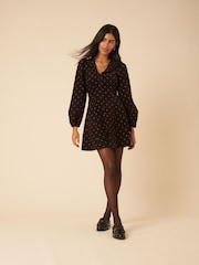 Nobodys Child Black Spot Emma Mini Dress - Image 3 of 5