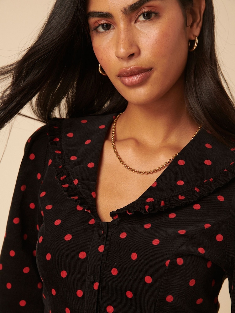 Nobodys Child Black Spot Emma Mini Dress - Image 5 of 5 Nobodys Child Black Spot Emma Mini Dress - Image 5 of 5