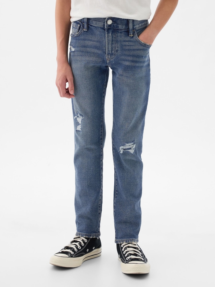 Gap Blue Ripped Slim Fit Jeans - Image 1 of 5