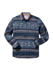Joe Browns Blue Stripe Long Sleeve Shirt - Image 6 of 6