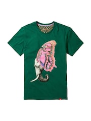 Joe Browns Elephant and Butterfly Graphic Print 100% Cotton T-Shirt - صورة 5 من 5