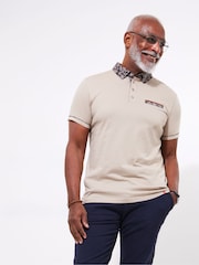 Joe Browns Floral Collared 100% Cotton Polo Shirt - صورة 1 من 6
