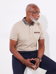 Joe Browns Floral Collared 100% Cotton Polo Shirt - صورة 5 من 6