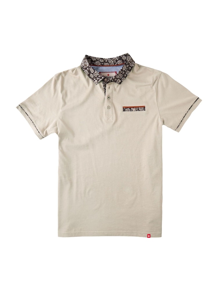 Joe Browns Floral Collared 100% Cotton Polo Shirt - صورة 6 من 6