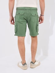Joe Browns Green Relaxed Fit Belted Cargo Shorts - Image 5 of 7