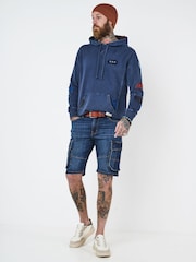 Joe Browns Blue Denim Cargo Shorts - Image 3 of 5
