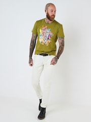 Joe Browns Floral Tiger Graphic 100% Cotton T-Shirt - Imagen 2 de 5