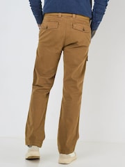 Joe Browns Brown Classic Cargo Trousers with Woven Belt - Image 2 of 5