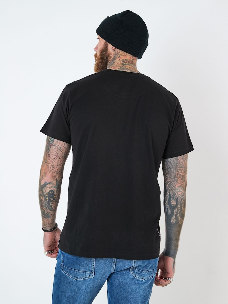 Joe Browns Black Guitar Tree Graphic Print 100% Cotton T-Shirt - Image 2 of 5