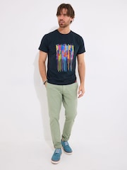 Joe Browns Drippy Jazz Graphic Print 100% Cotton T-Shirt - Imagen 2 de 5