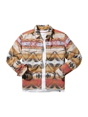 Joe Browns Green Earthy Tone Print Long Sleeve Shirt - Image 6 of 6