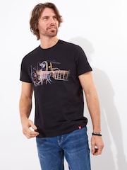 Joe Browns Bright Sketchy Graphic Print 100% Cotton T-Shirt - Bild 1 von 5