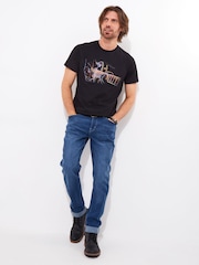 Joe Browns Bright Sketchy Graphic Print 100% Cotton T-Shirt - Bild 2 von 5