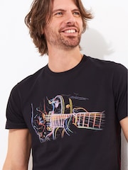 Joe Browns Bright Sketchy Graphic Print 100% Cotton T-Shirt - Bild 3 von 5