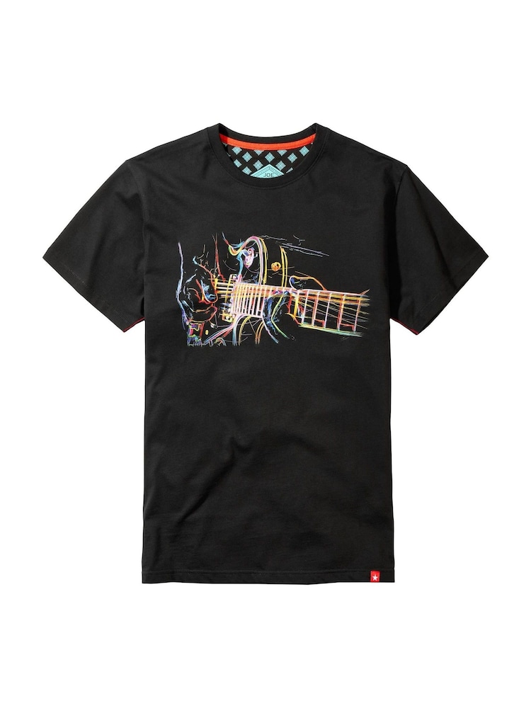 Joe Browns Bright Sketchy Graphic Print 100% Cotton T-Shirt - Bild 5 von 5