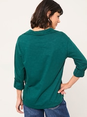 Azul azul-petróleo - Camisas FATFACE Jersey - Imagem 2 de 5