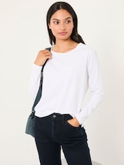FatFace Ava White Long Sleeve T Shirt - Image 4 of 5