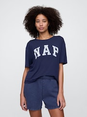 Gap Blue Short Sleeve Pyjama T-Shirt - Image 1 of 3