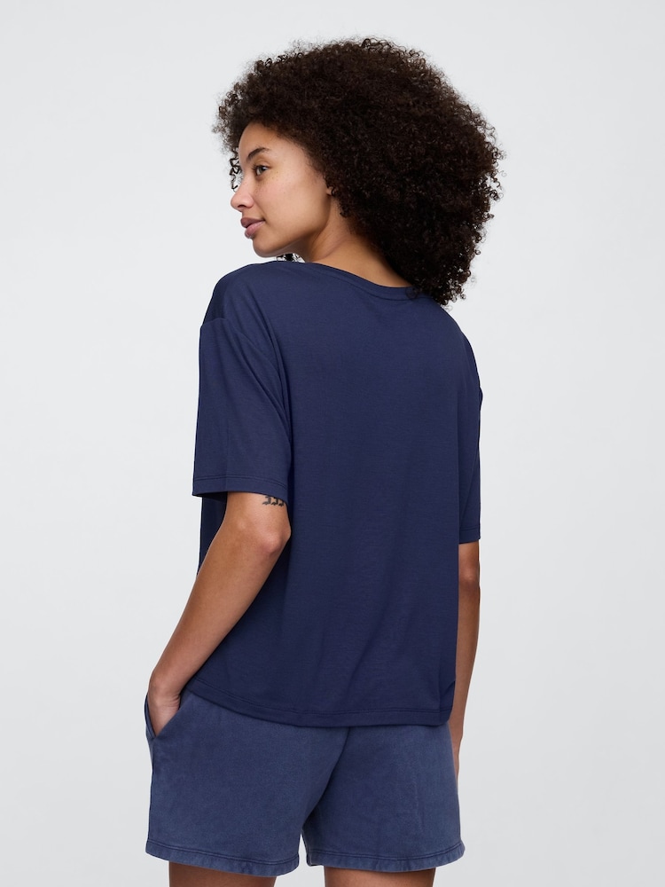 Gap Blue Short Sleeve Pyjama T-Shirt - Image 2 of 3