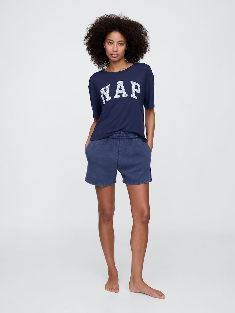 Gap Blue Short Sleeve Pyjama T-Shirt - Image 3 of 3