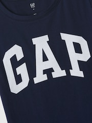 Donkerblauw - Gap - T-shirt met logoprint, korte mouwen en ronde hals (4-13 jr) - Image 3 of 3