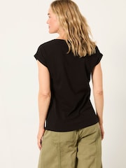 FatFace Ivy Black T-Shirt - Image 2 of 4