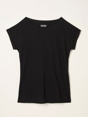 FatFace Ivy Black T-Shirt - Image 4 of 4