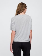 Gap Grey Floral Short Sleeve Pyjama T-Shirt - Image 2 of 3