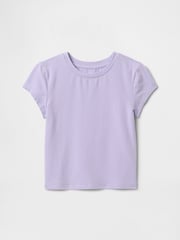 Paars - Gap T-shirt met korte mouwen en ronde hals (4-13jr) - Image 3 of 4