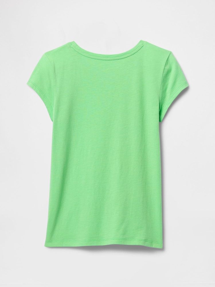 Gap Green Cotton Short Sleeve Crew Neck Graphic T-Shirt (4-13yrs) - Image 2 of 3