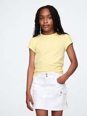 Gap Butter Yellow Short Sleeve Crew Neck T-Shirt (4-13yrs) - Image 1 of 4