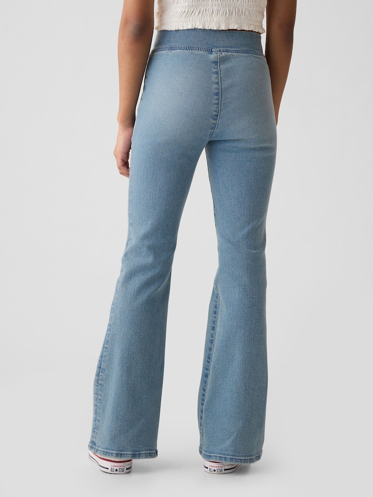 Gap Blue High Waisted Flare Jeggings (5-13yrs) - Image 2 of 5 Gap Blue High Waisted Flare Jeggings (5-13yrs) - Image 2 of 5