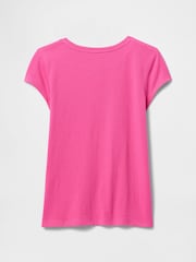 Gap Pink Graphic Short Sleeve Crew Neck T-Shirt (4-13yrs) - Image 2 of 3