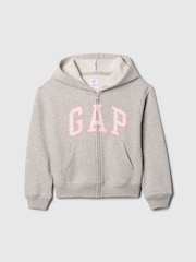 Gris - Gap Zip Up Logo Hoodie (4-13yrs) - Imagen 1 de 1