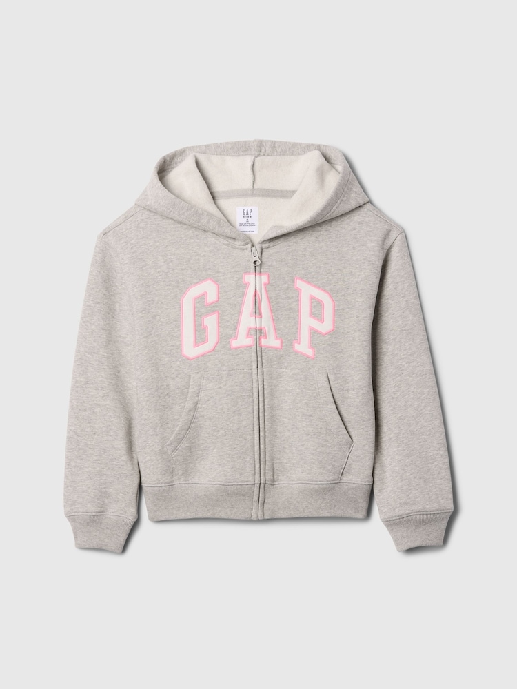 Gris - Gap Zip Up Logo Hoodie (4-13yrs) - Imagen 1 de 1