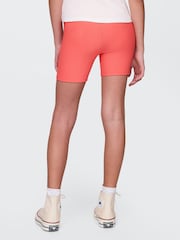 Gap Coral Pink Rib Biker Shorts (4-13yrs) - Image 2 of 5