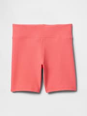 Gap Coral Pink Rib Biker Shorts (4-13yrs) - Image 4 of 5