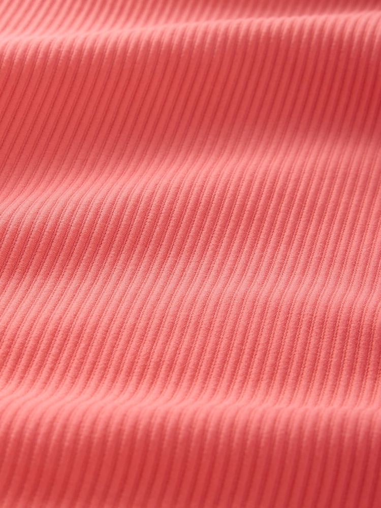 Gap Coral Pink Rib Biker Shorts (4-13yrs) - Image 5 of 5