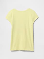 Gap Yellow Fruit Cotton Short Sleeve Crew Neck Graphic T-Shirt (4-13yrs) - Image 2 of 3