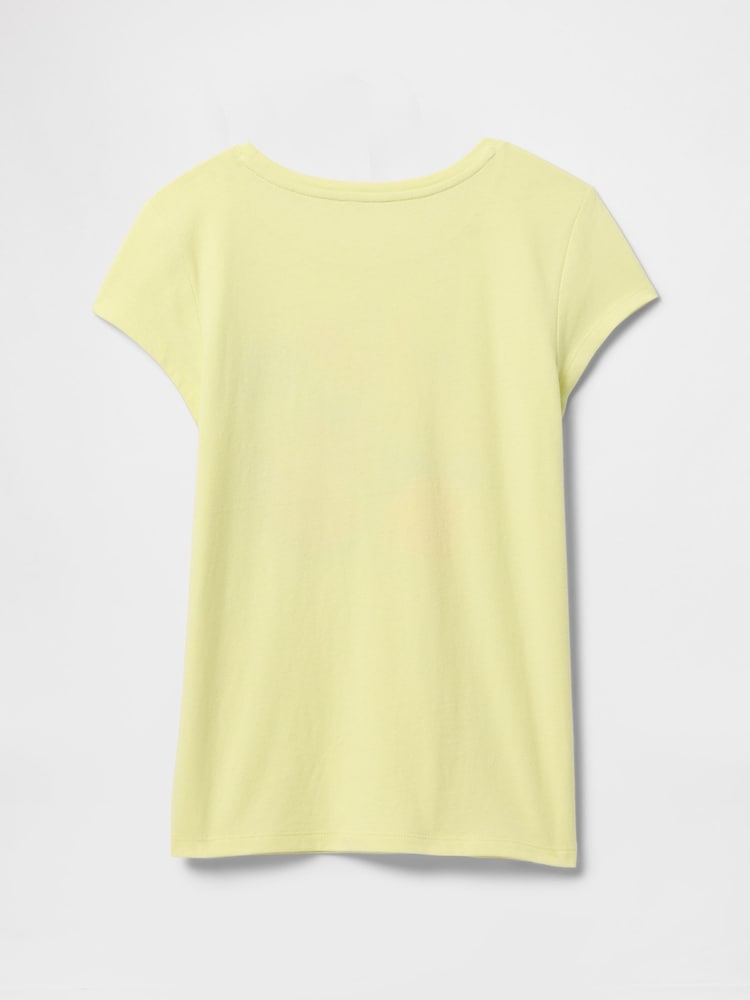 Gap Yellow Fruit Cotton Short Sleeve Crew Neck Graphic T-Shirt (4-13yrs) - Image 2 of 3