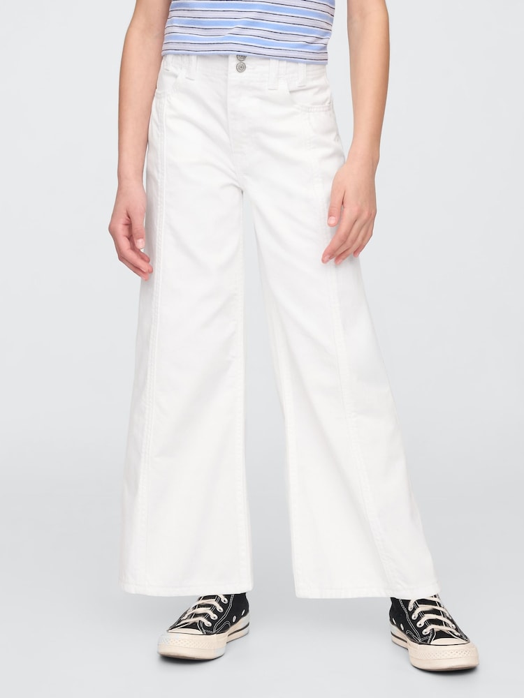 Gap Джинсы с высокой талией Stride Wide-Leg Ankle (5-13yrs) - Изображение 1 из 5