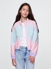 Gap Pink Water-Resistant Zip Up Windbreaker Jacket (4-13yrs) - Image 1 of 5