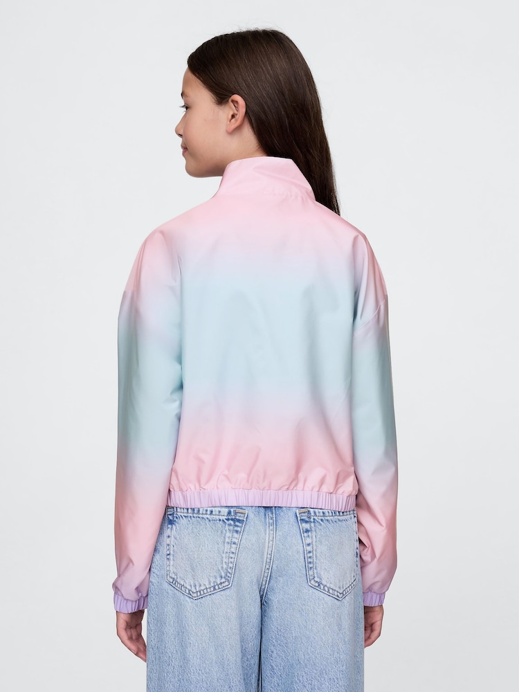 Gap Pink Water-Resistant Zip Up Windbreaker Jacket (4-13yrs) - Image 2 of 5
