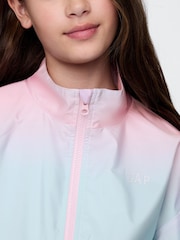 Gap Pink Water-Resistant Zip Up Windbreaker Jacket (4-13yrs) - Image 4 of 5