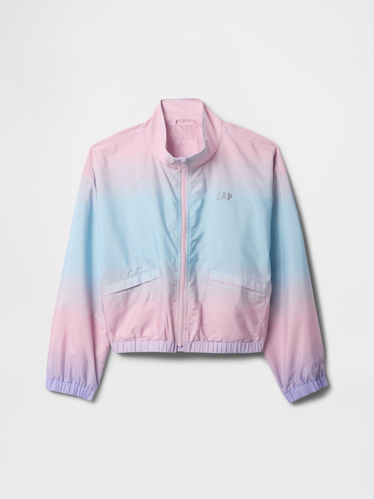 Gap Pink Water-Resistant Zip Up Windbreaker Jacket (4-13yrs) - Image 5 of 5