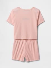 Gap Pink Buterfly Pointelle Short Pyjamas (6-13yrs) - Image 2 of 3