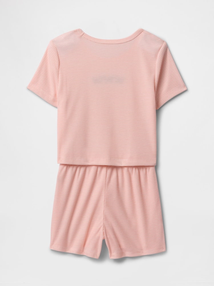 Gap Pink Buterfly Pointelle Short Pyjamas (6-13yrs) - Image 2 of 3