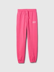 Gap Pink Logo Fleece-Lined Joggers (4-13yrs) - Image 1 of 1