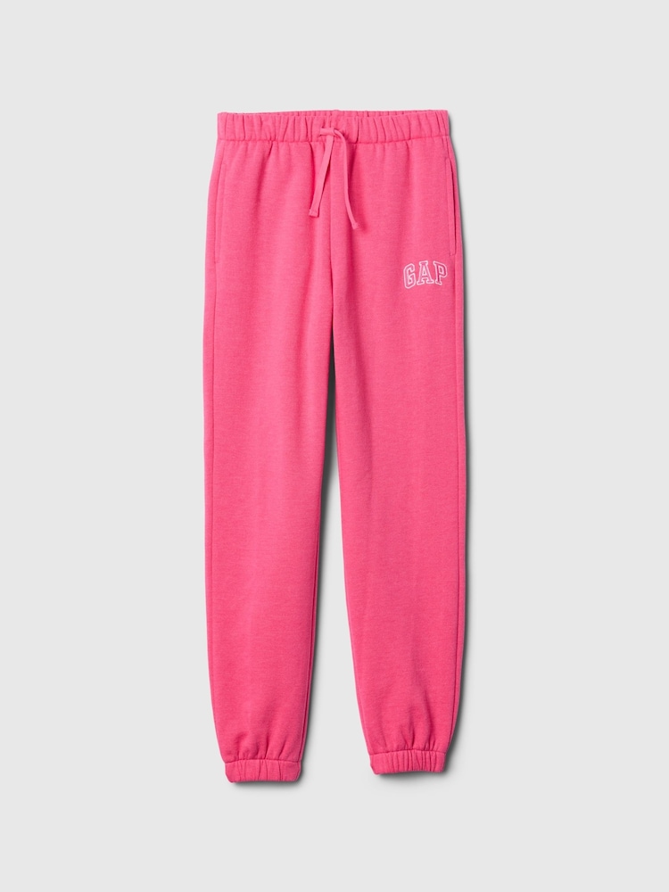 Gap Pink Logo Fleece-Lined Joggers (4-13yrs) - Image 1 of 1
