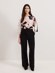 Phase Eight Black Antonia Print Top - Image 3 of 6